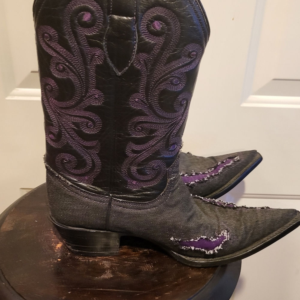 White Diamond Boots Size 8 Hand Made - Picture 2 of 14